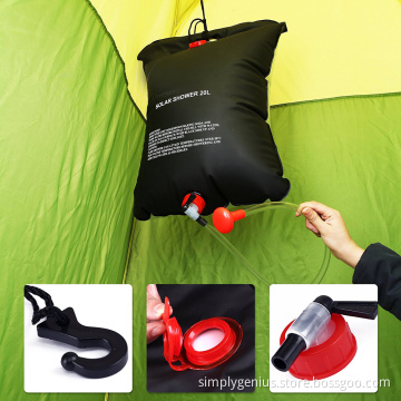 hanging hot water heater solar shower bathing bag for wild use